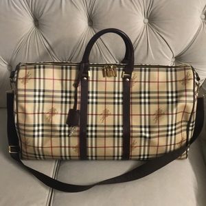 Authentic Burberry Haymarket duffle bag